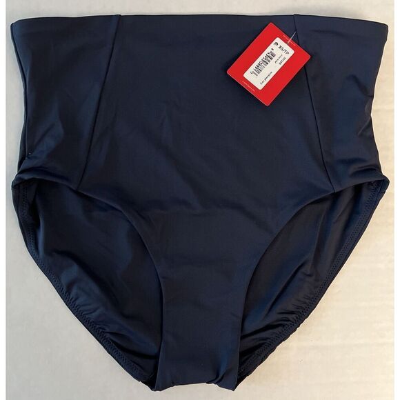 Spanx 50125R Women Sz XSmall Sunkissed Navy Classic High Rise Swim Brief Bottom - Picture 2 of 8